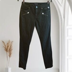 Kenneth Cole Women's Dark Olive Green Straight Leg Jeans